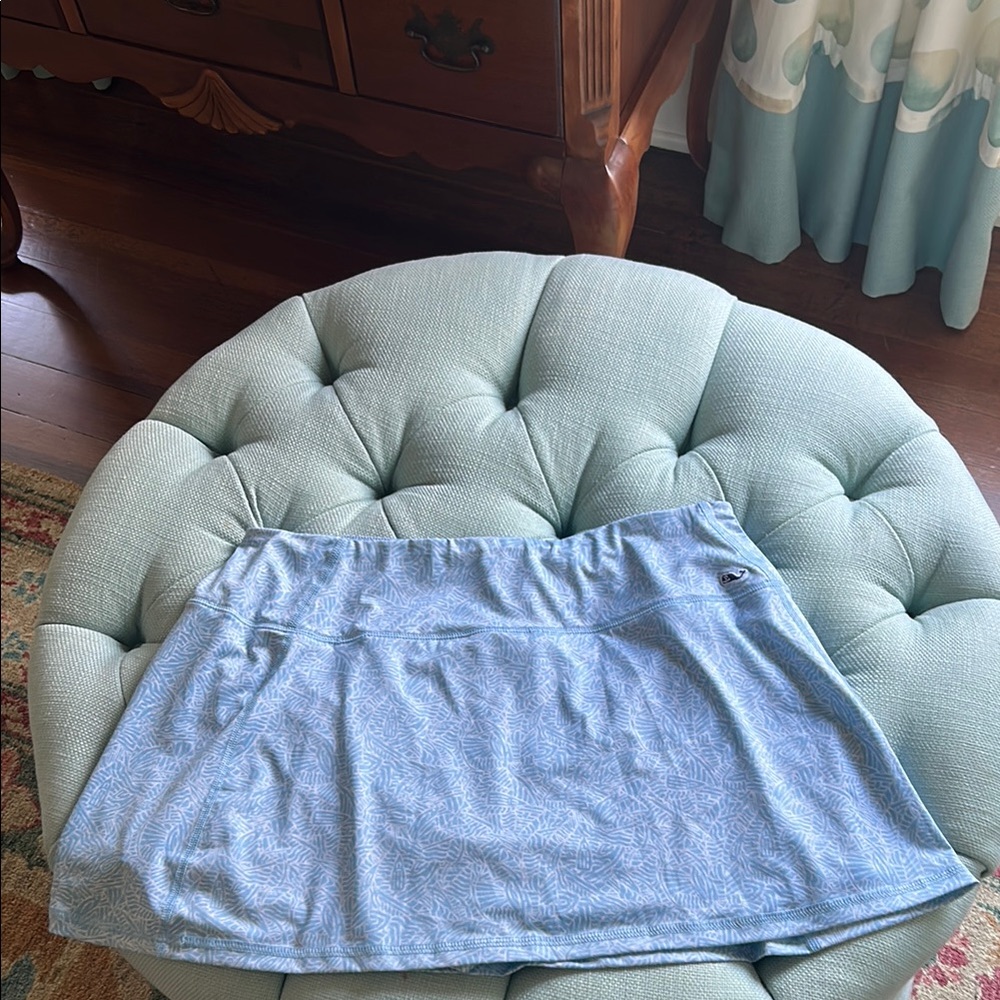 Vineyard Vines Blue Patterned Tennis Skirt